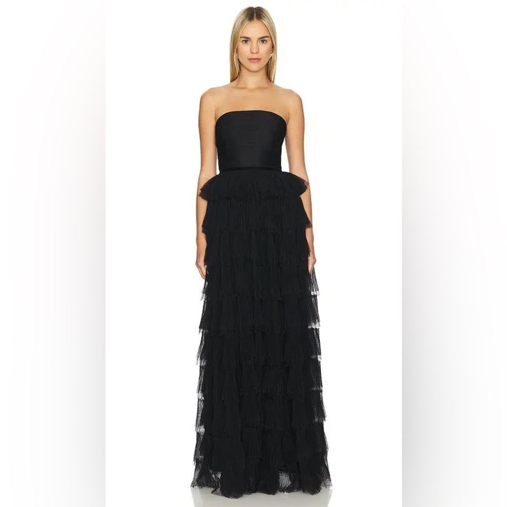 Elegant Black Strapless Dress